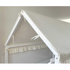 Крыша и шторы для кроватки домика ТД-32