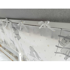 Крыша и шторы для кроватки домика ТД-34