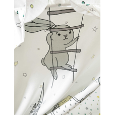 Крыша и шторы для кроватки домика ТД-40