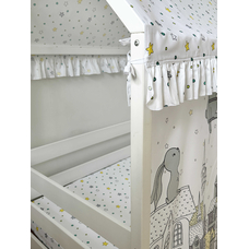 Крыша и шторы для кроватки домика ТД-40