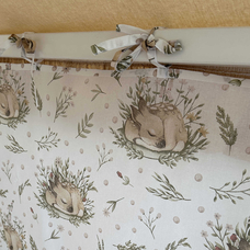 Крыша и шторы для кроватки домика ТД-41