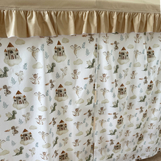 Крыша и шторы для кроватки домика ТД-45